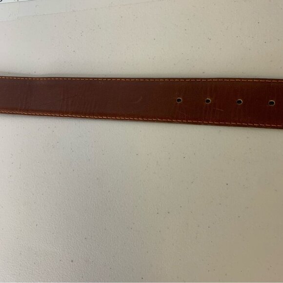 LESSON Brown Genuine Leather Belt Size In the Picture - Picture 9 of 13